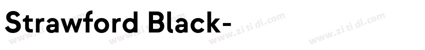 Strawford Black字体转换